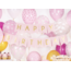 Banner Happy Birthday - lichtroze - 15x175cm
