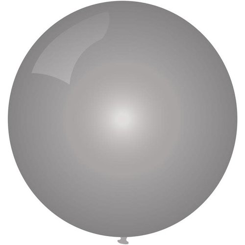 Mega Ballon Metallic Zilver - 90cm - 1 stuk 