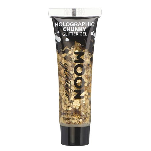 Holographic chunky Glitter gel Gold - 12ml 