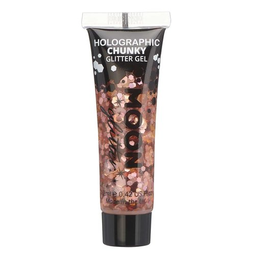 Holographic chunky Glitter gel Rosé Gold - 12ml 