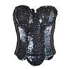 Amscan Corset Pailletten Zwart