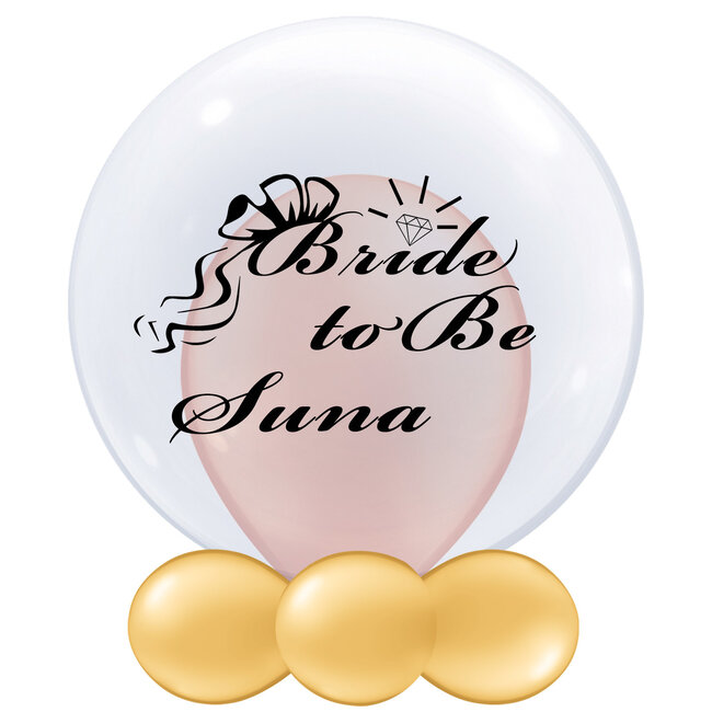 Bedrukte Ballon - Bride to Be (naam)