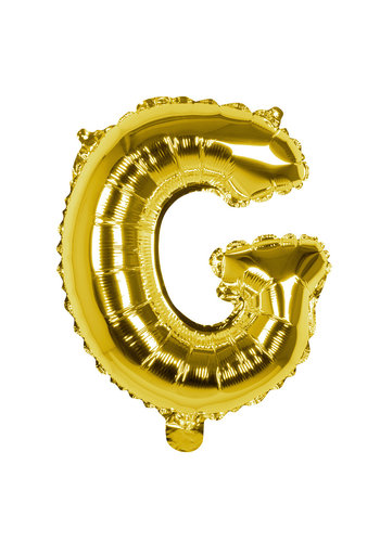 Folieballon G goud - lucht gevuld - 36 cm 
