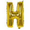 Globos Folieballon H goud - lucht gevuld - 36 cm