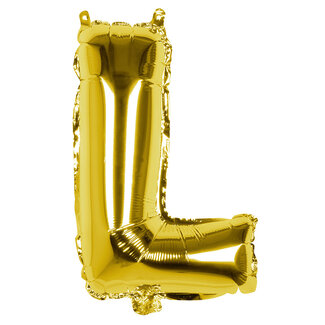 Globos Folieballon L goud - lucht gevuld - 36 cm