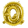 Globos Folieballon Q goud - lucht gevuld - 36 cm
