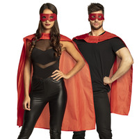 Set Hero rood - oogmasker en cape 90 cm