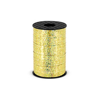 Holografisch glitter lint - Goud