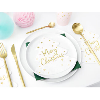 Kerstboom servetten - Merry Christmas - 16x16,5cm Kerstboom servetten - Merry Christmas - 16x16,5cm