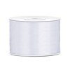 PartyDeco Satijn Lint Wit - 50 mm x 25 mtr