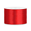 PartyDeco Satijn Lint Rood - 50 mm x 25 mtr