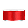 Satijn Lint Rood - 25 mm x 25 mtr