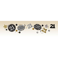 Confetti 21 Sparkling Celebration Silver&Black