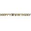 Amscan Letterbanner Happy 21th Birthday Silver & Black