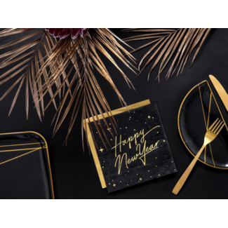 PartyDeco Servetten Happy New Year
