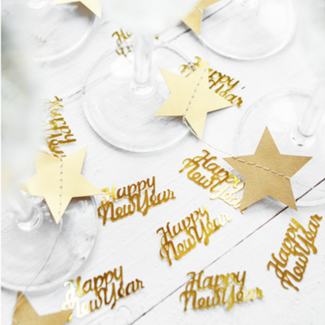 PartyDeco Confetti Happy New Year