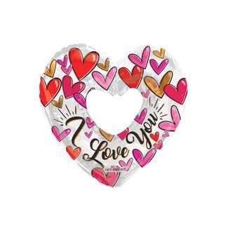 Globos Folieballon Trendy Hart