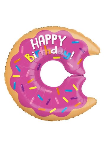 Folieballon Birthday Donut 