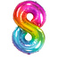 Folatex Folieballon Cijfer 8 Yummy Gummy - 86 cm
