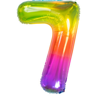 Folatex Folieballon Cijfer 7 Yummy Gummy - 86 cm