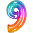 Folatex Folieballon Cijfer 9 Yummy Gummy - 86 cm