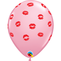 Helium Ballon Special Kissy Lips Licht Roze - 28cm
