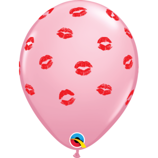 Qualatex Helium Ballon Special Kissy Lips Licht Roze - 28cm