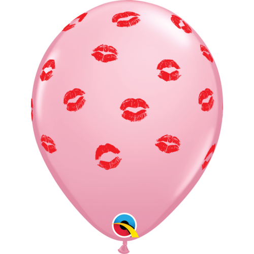 Helium Ballon Special Kissy Lips Licht Roze - 28cm 