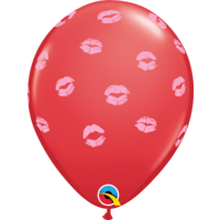 Helium Ballon Special Kissy Lips Rood - 28cm