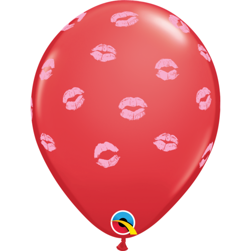 Helium Ballon Special Kissy Lips Rood - 28cm 