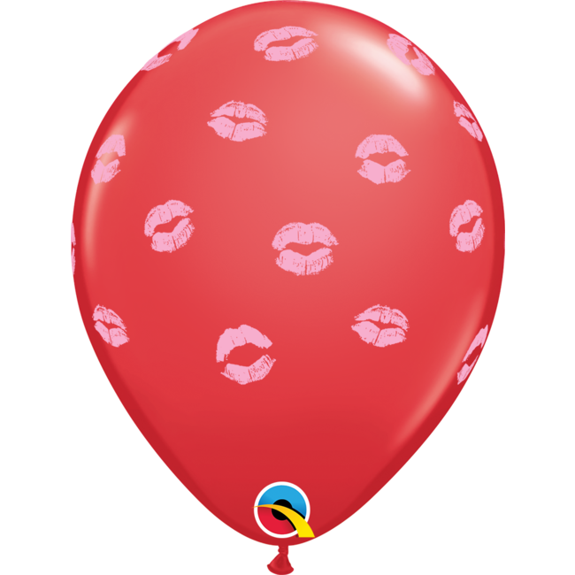 Helium Ballon Special Kissy Lips Rood - 28cm