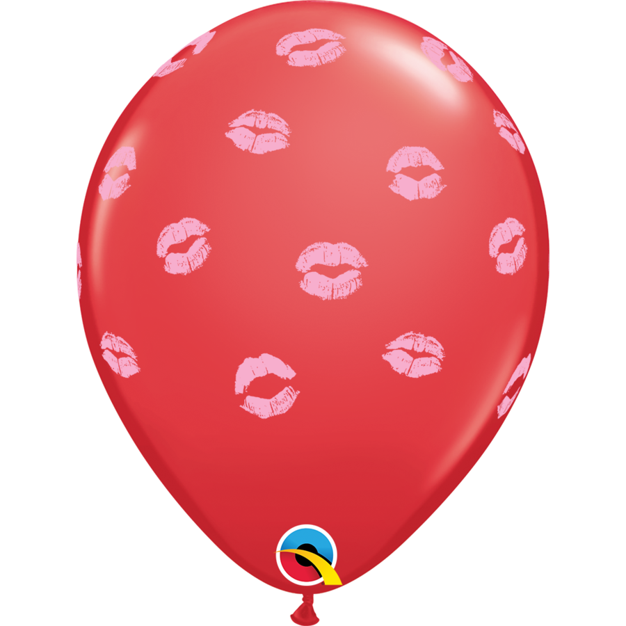 Helium Ballon Special Kissy Lips Rood - 28cm-1