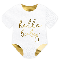 thumb-Servetten Romper Hello Baby-1