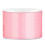 PartyDeco Satijn Lint Licht Roze - 50 mm x 25 mtr