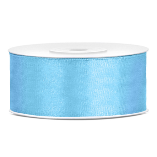 Satijn Lint Licht Blauw - 25 mm x 25 mtr 