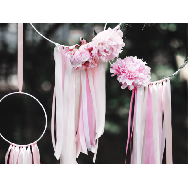 Satijnen Lint Licht Roze