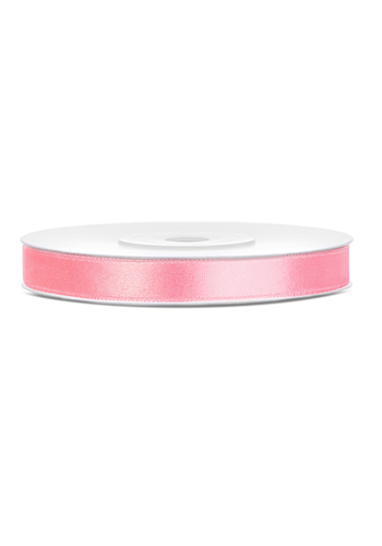 Satijn Lint Licht Roze - 6 mm x 25 mtr 