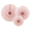 PartyDeco Decoratieve Rozetten Oud Rose - 3st