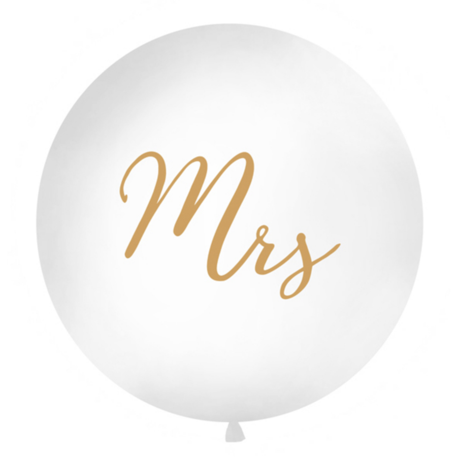 Mega Ballon Mrs - Goud-1