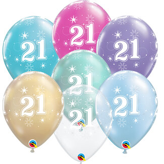 Qualatex Helium Ballon 21 jaar (28cm)