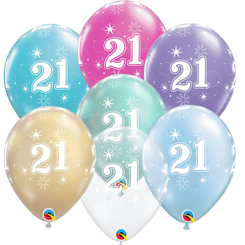 Helium Ballon 21 jaar (28cm) 