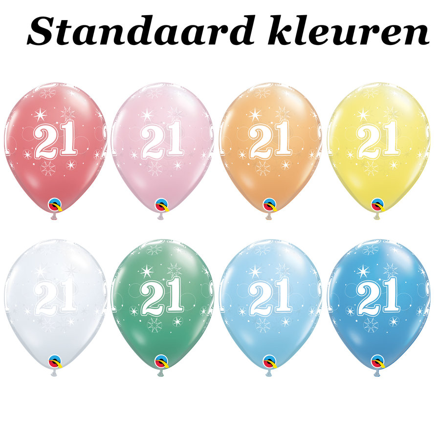 Helium Ballon 21 jaar (28cm)-2