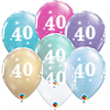 Qualatex Helium Ballon 40 jaar (28cm)