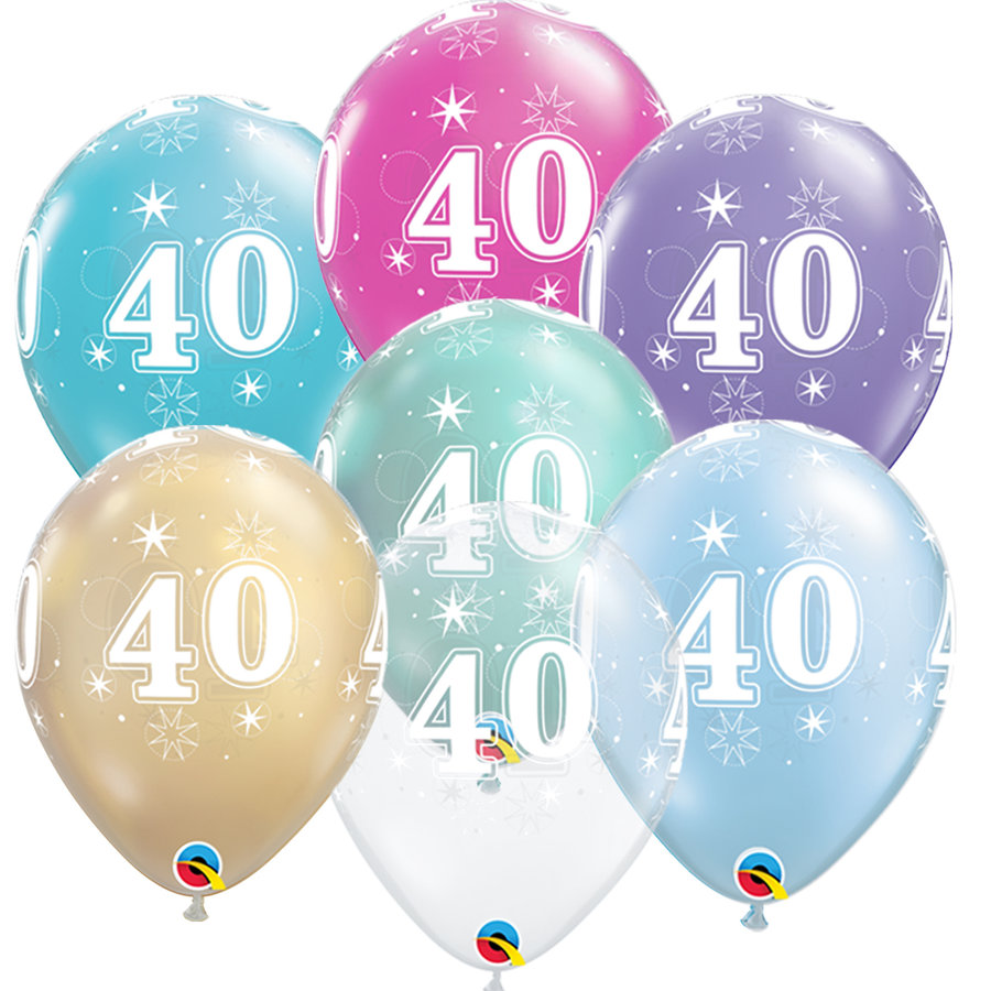 Helium Ballon 40 jaar (28cm)-1