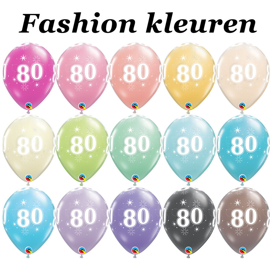 Helium Ballon 80 jaar (28cm)-3