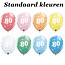 Helium Ballon 80 jaar (28cm)