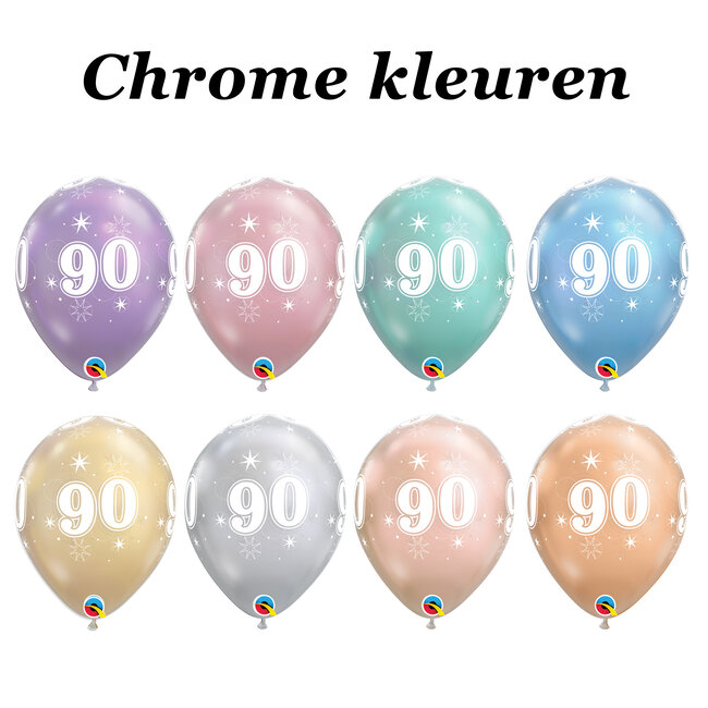 Helium Ballon 90 jaar (28cm)