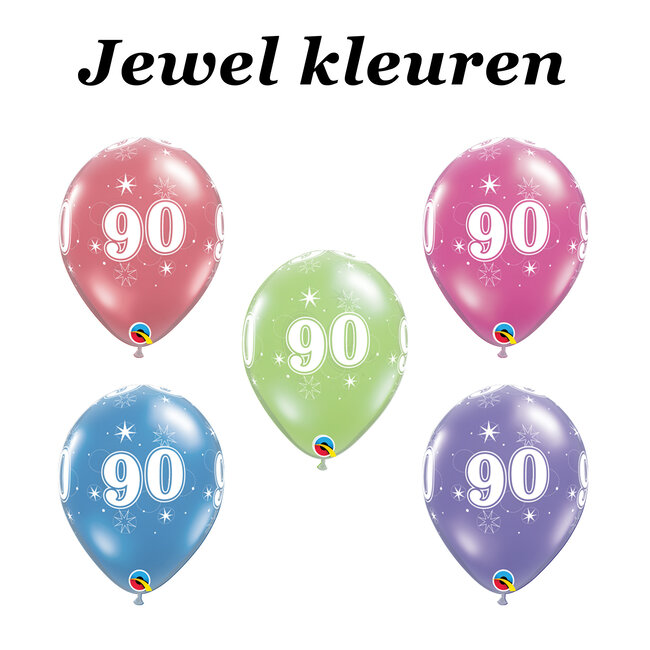 Helium Ballon 90 jaar (28cm)
