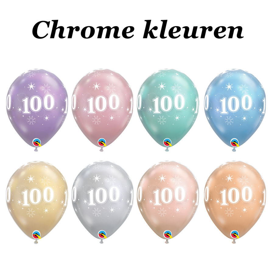 Helium Ballon 100 jaar (28cm)-6