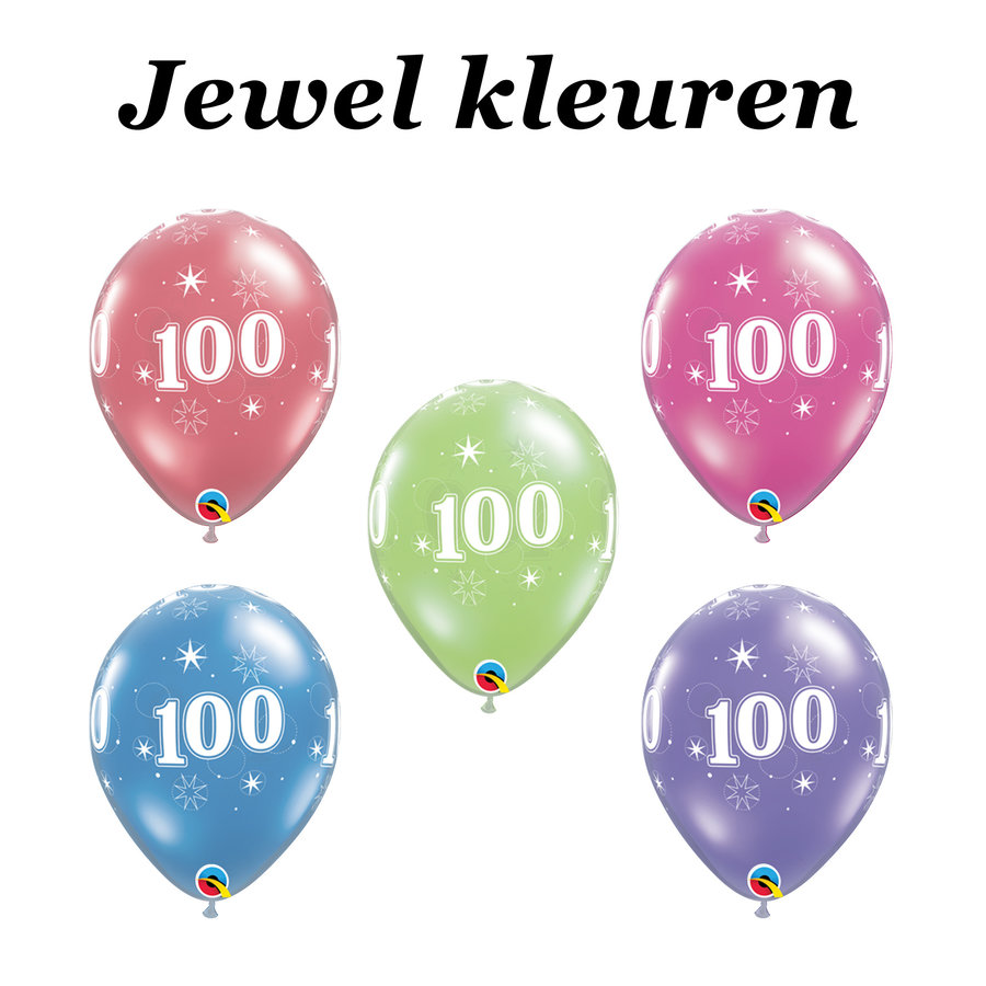 Helium Ballon 100 jaar (28cm)-4